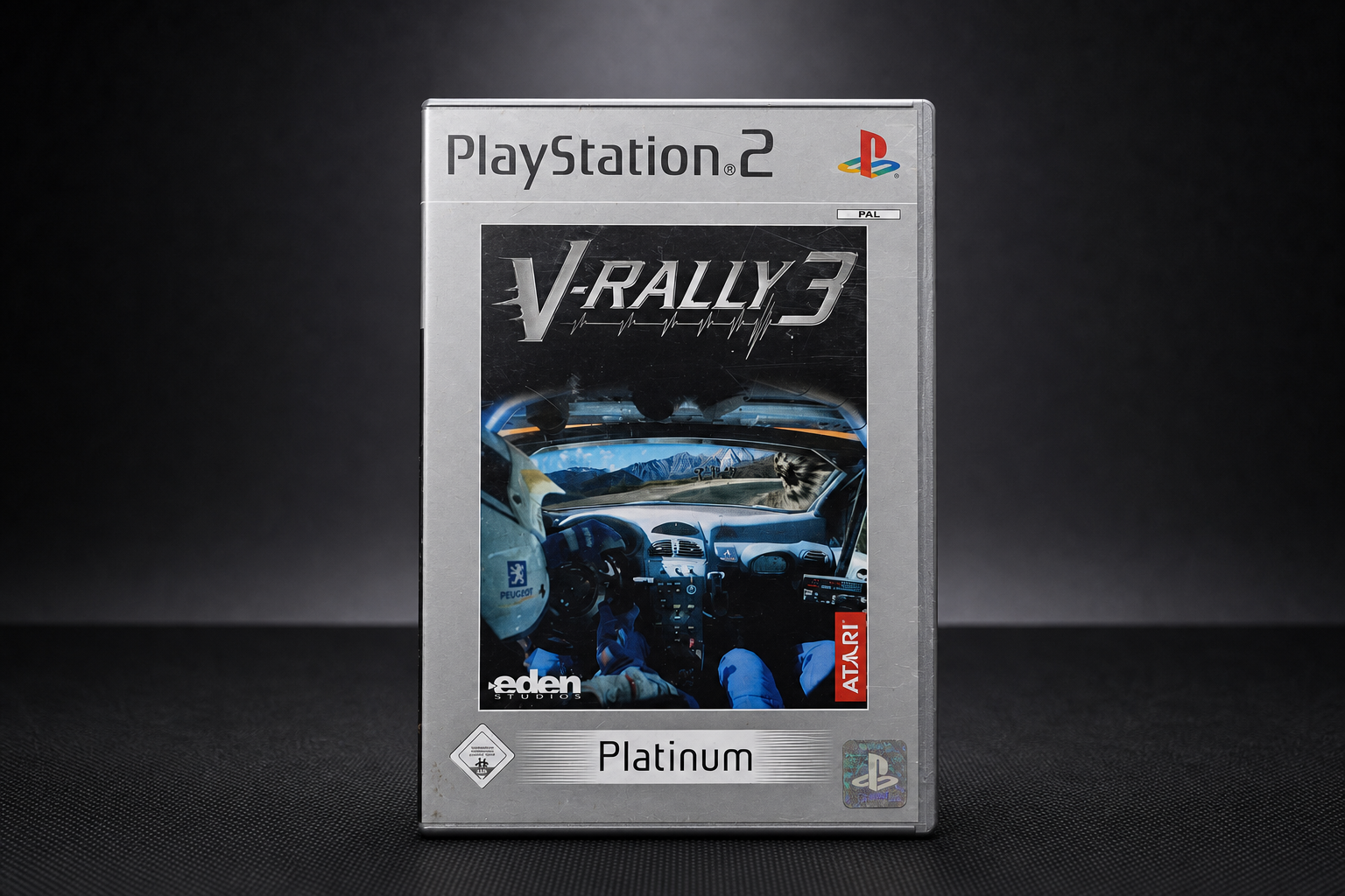 V-Rally 3 PS2 Platinum – Front