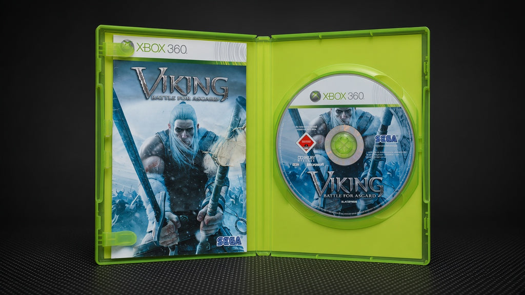 Viking Battle for Asgard Xbox 360 – Geöffnet mit CD und Innencover