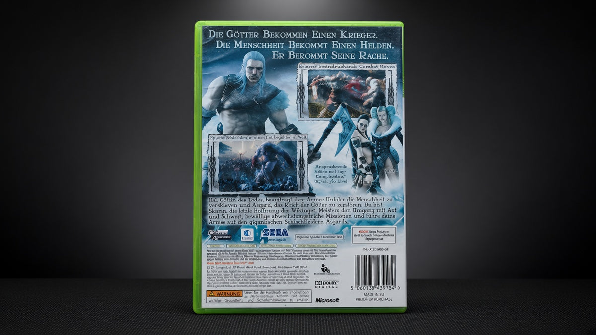 Viking Battle for Asgard Xbox 360 – Rückseite