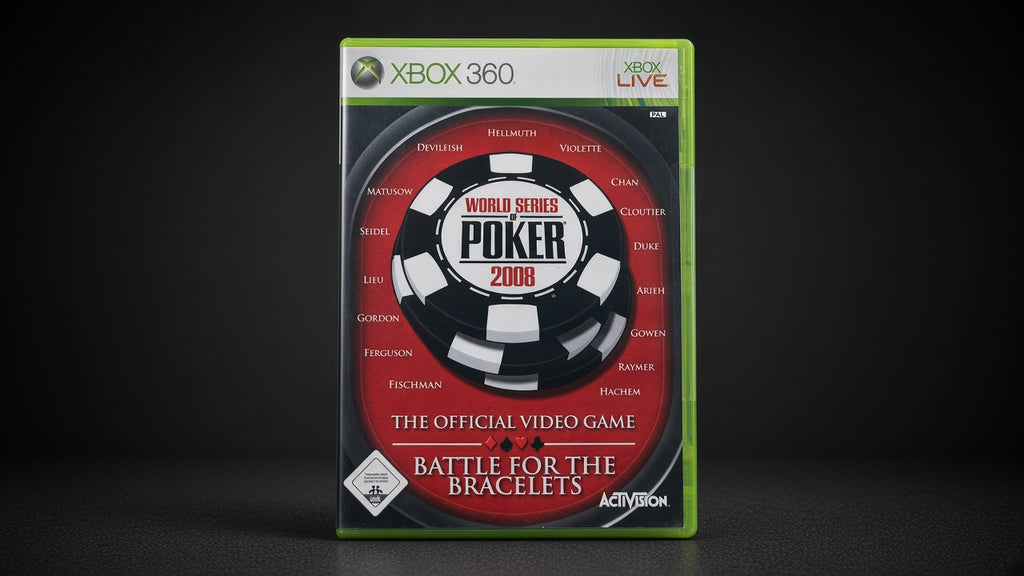 World Series of Poker 2008 Battle for the Bracelets Xbox 360 – Vorderseite