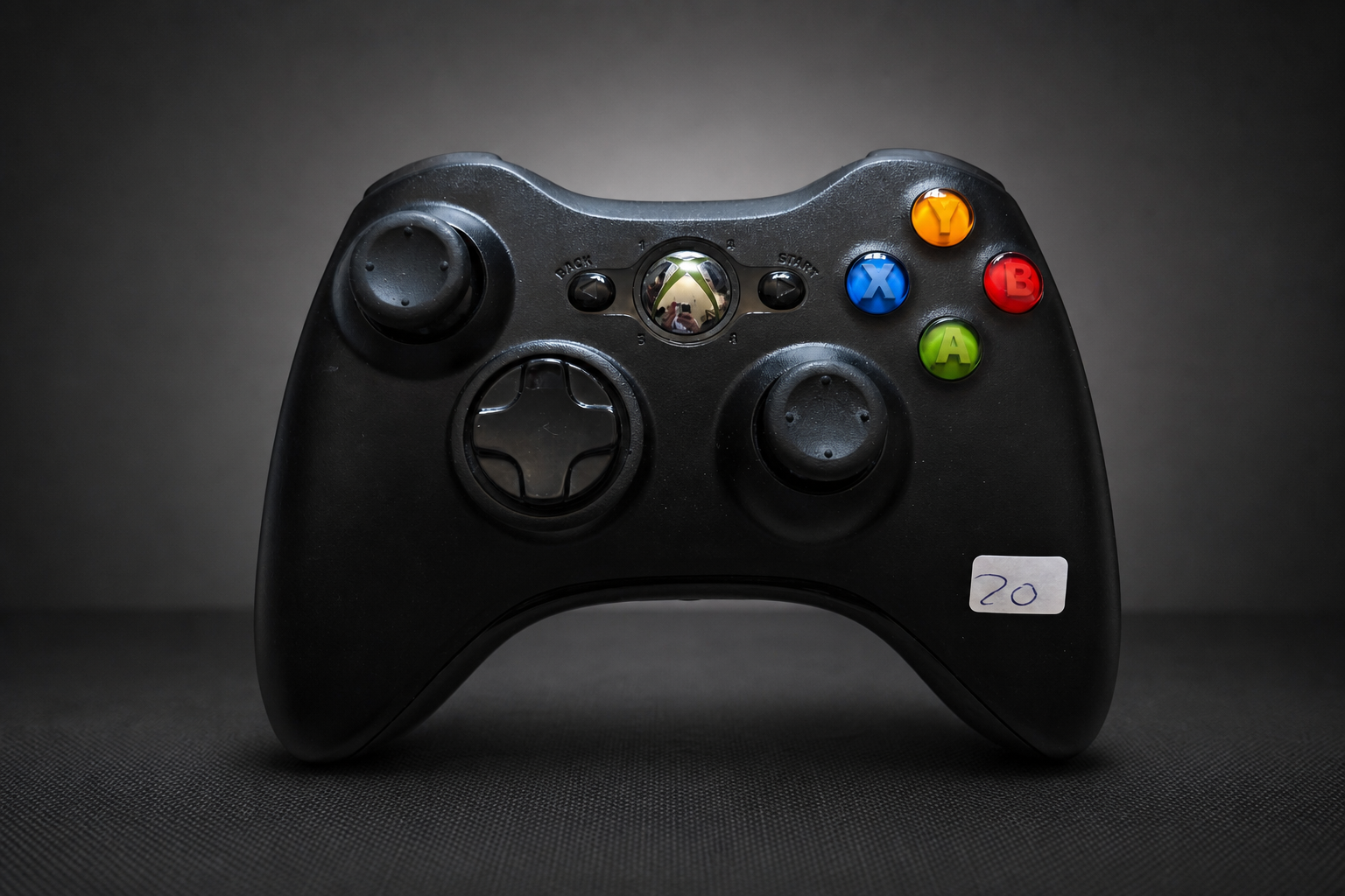 Xbox 360 Wireless Controller – Schwarz (Gebraucht) Nr.20