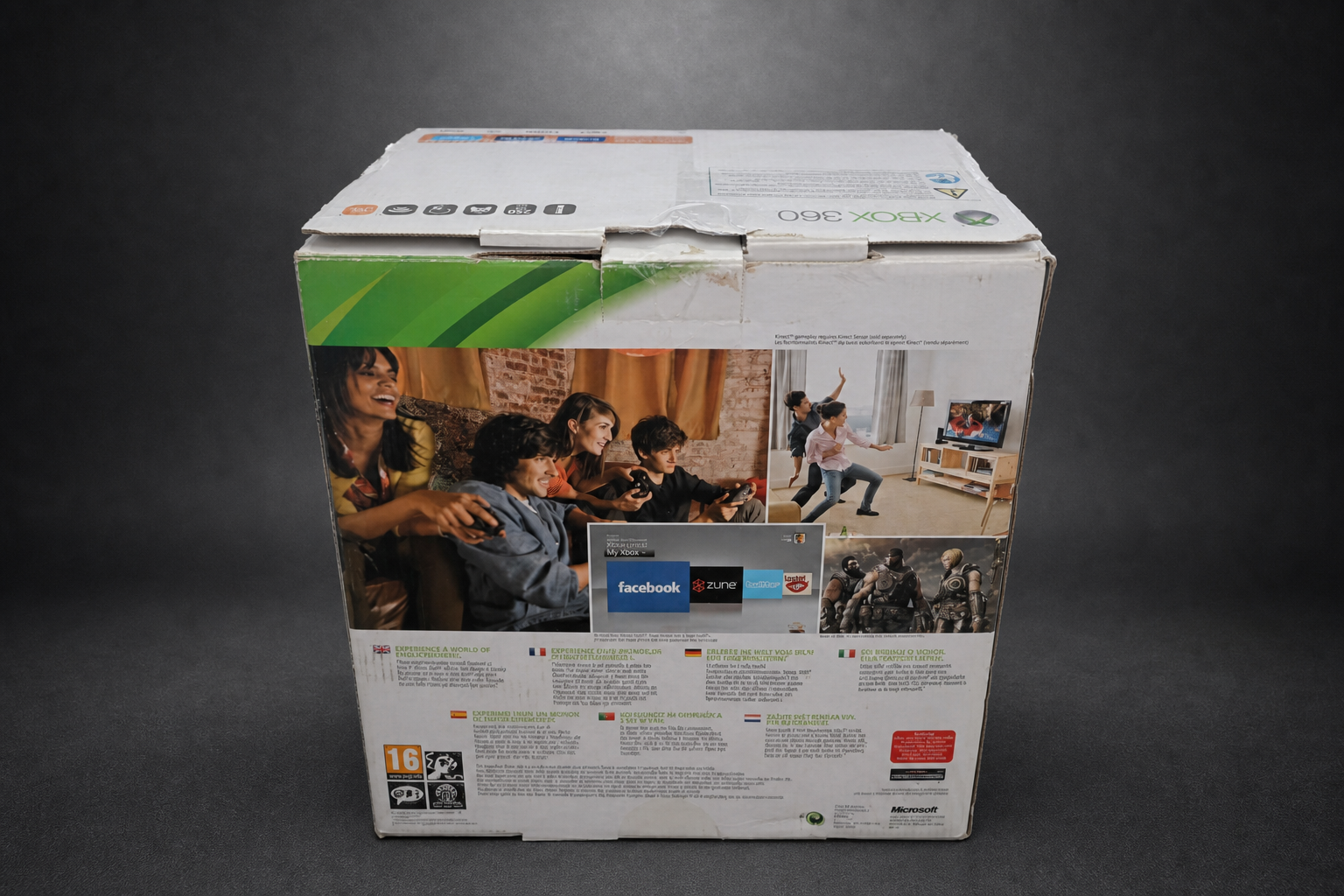 Xbox 360 S (Slim) – 250GB – Schwarz – Bundle mit 6 Spielen & Controller (Gebraucht)