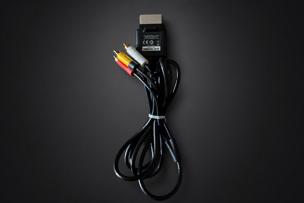 Xbox 360 Composite AV Cable – Schwarz (Gebraucht)