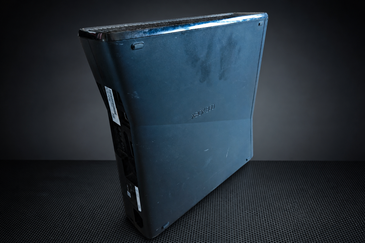 Xbox 360 S (Slim) – Schwarz (Gebraucht) Nr.90a mit Netzkabel
