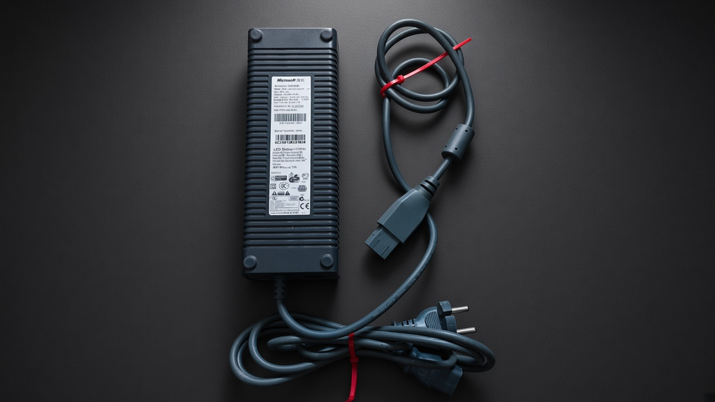 Xbox 360 Original Netzteil 203W Microsoft – Rückseite mit Label