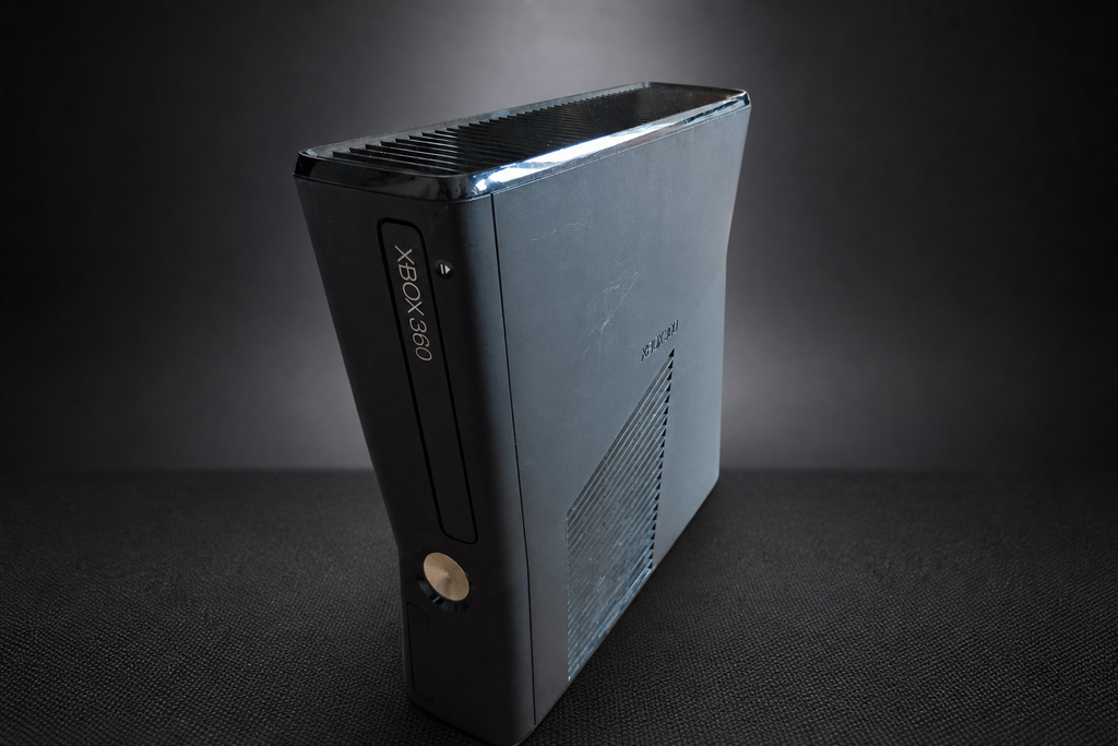 Xbox 360 S (Slim) – 250GB – Schwarz – Bundle mit 6 Spielen & Controller (Gebraucht)
