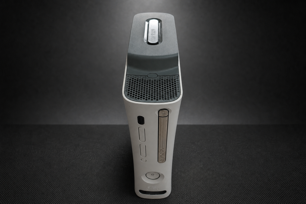 Xbox 360 Fat Weiß – Oberseite