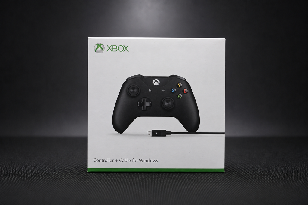 Xbox One Wireless Controller Schwarz – Box Front