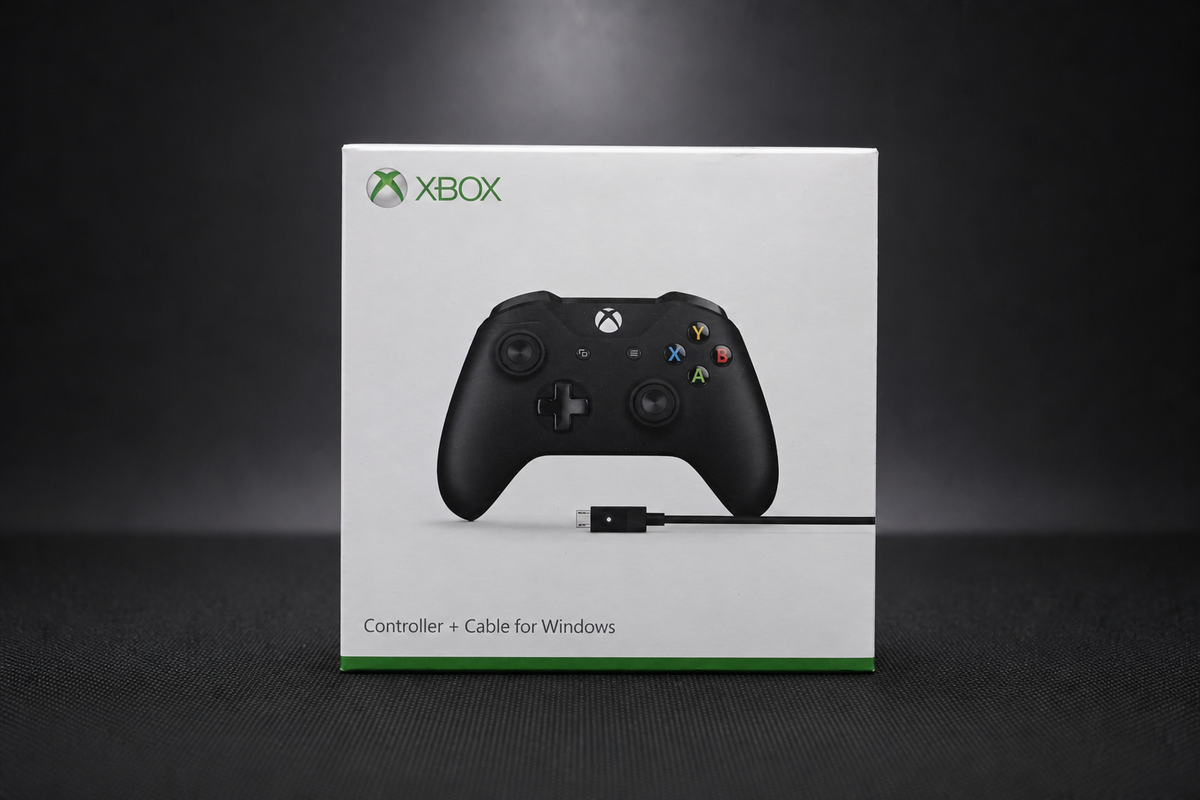 Xbox One Wireless Controller Schwarz – Box Front