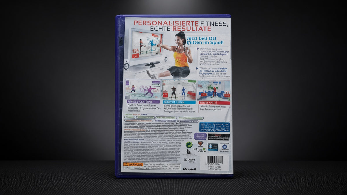 Your Shape Fitness Evolved Xbox 360 Kinect – Rückseite
