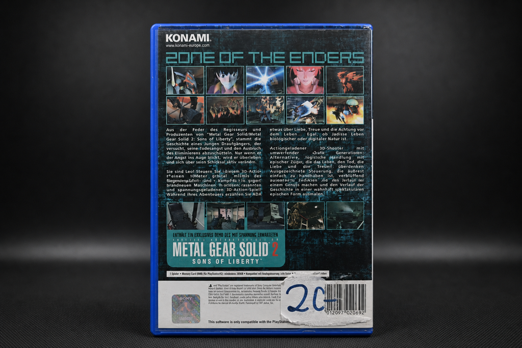Zone of the Enders PS2 – Rückseite